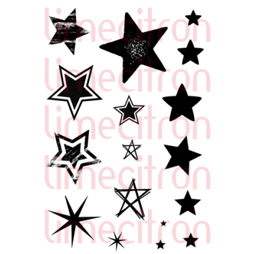 Étoiles - 17 étoiles - Étampe